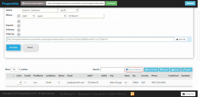 CustomerQueryInXOData