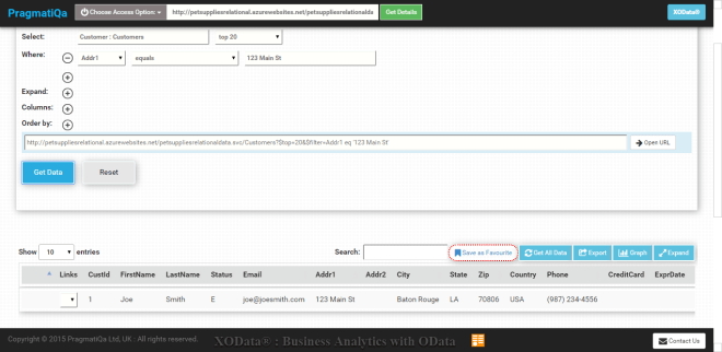 CustomerQueryInXOData