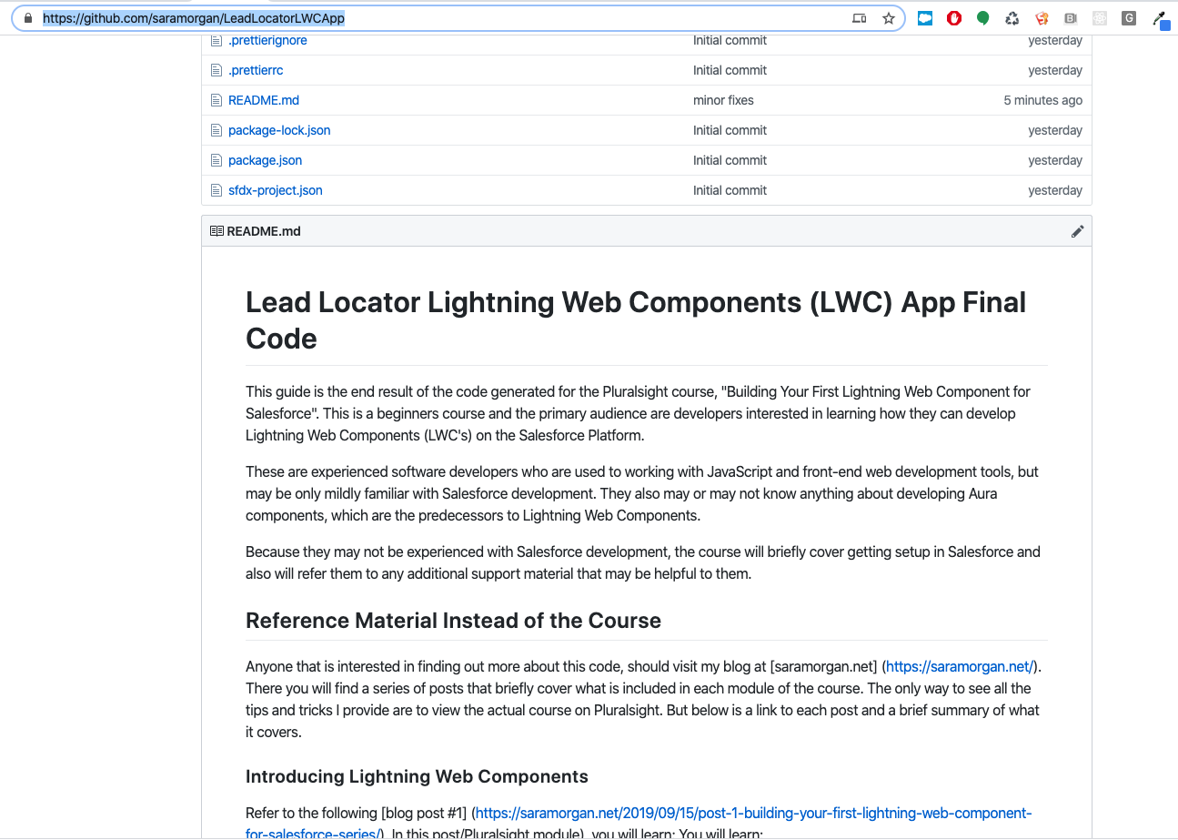 Accessing the Final Code for Building Your First Lightning Web ...