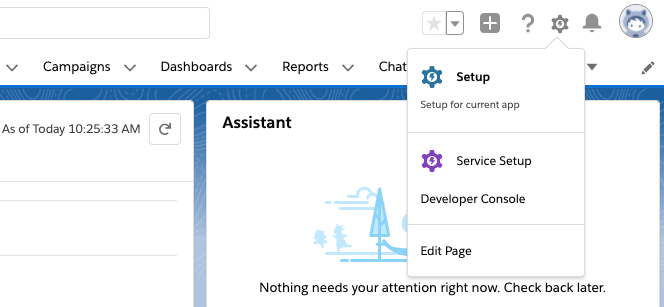 Edit Page is used to access Lightning App Builder