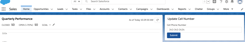 Update Cell Number Component, so far